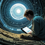 **Prompt 1: The Data Quality Crucible**
    "A data analyst sits in a dimly lit, vast digital landscape, resembling a dense, chaotic jungle of raw, unstructured data. Files, code snippets, and incomplete datasets swirl around them in disarray, symbolizing 'dirty data' and inconsistencies. The analyst is hunched over a glowing terminal, looking exhausted but determined, meticulously trying to untangle and clean the overwhelming information, with a magnifying glass perhaps. The scene emphasizes the solitary and painstaking 'odyssey of data quality,' where the foundation of all insights is laid through meticulous effort."