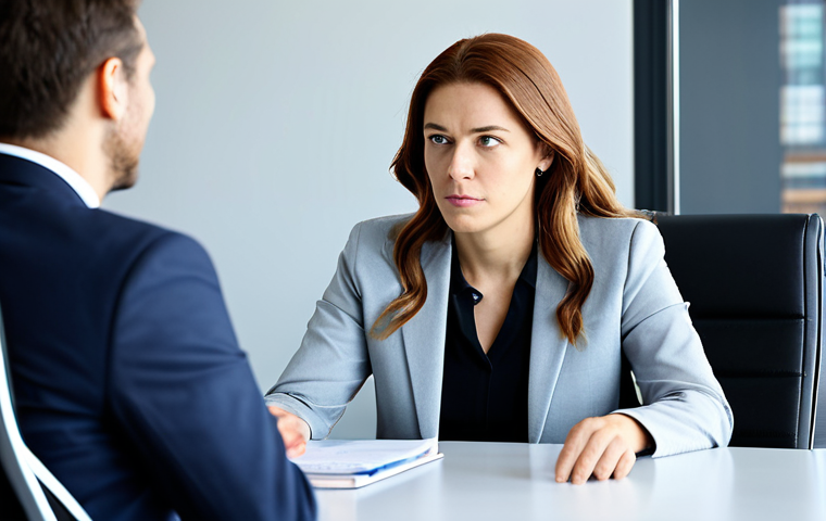 A professional female Big Data consultant, fully clothed in a modest business suit, sits attentively across from a male client executive, also in appropriate professional dress, in a bright, contemporary office conference room. The consultant maintains direct eye contact, actively listening and empathetically absorbing the client's unspoken concerns about their daily business operations. The scene conveys a deep understanding and a collaborative search for solutions. safe for work, appropriate content, fully clothed, professional, perfect anatomy, correct proportions, natural pose, well-formed hands, proper finger count, natural body proportions, high-quality photograph, realistic.